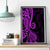 Polynesia Paisley Canvas Wall Art Polynesian With Tropical Flowers - Purple LT14 - Polynesian Pride