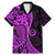 Polynesia Paisley Family Matching Mermaid Dress and Hawaiian Shirt Polynesian With Tropical Flowers - Purple LT14 Dad's Shirt - Short Sleeve Purple - Polynesian Pride