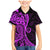 Polynesia Paisley Family Matching Mermaid Dress and Hawaiian Shirt Polynesian With Tropical Flowers - Purple LT14 Son's Shirt Purple - Polynesian Pride