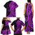 Polynesia Paisley Family Matching Tank Maxi Dress and Hawaiian Shirt Polynesian With Tropical Flowers - Purple LT14 - Polynesian Pride