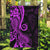 Polynesia Paisley Garden Flag Polynesian With Tropical Flowers - Purple LT14 Garden Flag Purple - Polynesian Pride