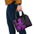 Polynesia Paisley Shoulder Handbag Polynesian With Tropical Flowers - Purple LT14 - Polynesian Pride