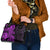 Polynesia Paisley Shoulder Handbag Polynesian With Tropical Flowers - Purple LT14 - Polynesian Pride