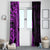 Polynesia Paisley Window Curtain Polynesian With Tropical Flowers - Purple LT14 - Polynesian Pride