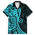 Polynesia Paisley Family Matching Mermaid Dress and Hawaiian Shirt Polynesian With Tropical Flowers - Turquoise LT14 Dad's Shirt - Short Sleeve Turquoise - Polynesian Pride