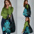 Polynesia Paisley Grocery Bag Polynesian With Tropical Flowers - Turquoise
