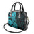 Polynesia Paisley Shoulder Handbag Polynesian With Tropical Flowers - Turquoise LT14 - Polynesian Pride