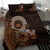 Talofa Samoa Bedding Set Samoan Kava Bowl Siapo Pattern - Brown LT14 - Polynesian Pride