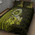 Lime Green Talofa Samoa Quilt Bed Set Samoan Kava Bowl Siapo Pattern LT14 - Polynesian Pride