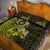 Lime Green Talofa Samoa Quilt Bed Set Samoan Kava Bowl Siapo Pattern LT14 - Polynesian Pride