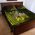 Lime Green Talofa Samoa Quilt Bed Set Samoan Kava Bowl Siapo Pattern LT14 - Polynesian Pride