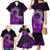 Purple Talofa Samoa Family Matching Mermaid Dress and Hawaiian Shirt Samoan Kava Bowl Siapo Pattern LT14 - Polynesian Pride