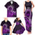 Purple Talofa Samoa Family Matching Tank Maxi Dress and Hawaiian Shirt Samoan Kava Bowl Siapo Pattern LT14 - Polynesian Pride