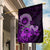 Purple Talofa Samoa Garden Flag Samoan Kava Bowl Siapo Pattern LT14 House Flag Purple - Polynesian Pride