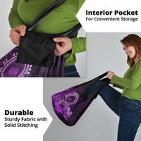 Purple Talofa Samoa Grocery Bag Samoan Kava Bowl Siapo Pattern LT14 - Polynesian Pride