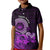 Purple Talofa Samoa Kid Polo Shirt Samoan Kava Bowl Siapo Pattern LT14 Kid Purple - Polynesian Pride