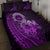 Purple Talofa Samoa Quilt Bed Set Samoan Kava Bowl Siapo Pattern LT14 - Polynesian Pride