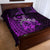 Purple Talofa Samoa Quilt Bed Set Samoan Kava Bowl Siapo Pattern LT14 - Polynesian Pride