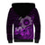 Purple Talofa Samoa Sherpa Hoodie Samoan Kava Bowl Siapo Pattern LT14 - Polynesian Pride