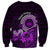 Purple Talofa Samoa Sweatshirt Samoan Kava Bowl Siapo Pattern LT14 - Polynesian Pride