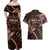 Malo e lelei Tonga Couples Matching Off Shoulder Maxi Dress and Hawaiian Shirt Tongan Ngatu Pattern Vintage Vibes LT14 - Polynesian Pride