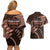 Malo e lelei Tonga Couples Matching Off Shoulder Short Dress and Hawaiian Shirt Tongan Ngatu Pattern Vintage Vibes LT14 - Polynesian Pride