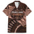 Malo e lelei Tonga Family Matching Long Sleeve Bodycon Dress and Hawaiian Shirt Tongan Ngatu Pattern Vintage Vibes LT14 Dad's Shirt - Short Sleeve Brown - Polynesian Pride