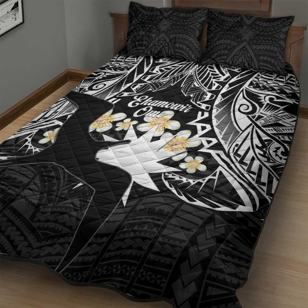 Ekamowir Omo Nauru Quilt Bed Set Naoero Twelve-pointed Star Polynesian Tattoo