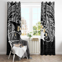 Ekamowir Omo Nauru Window Curtain Naoero Twelve-pointed Star Polynesian Tattoo