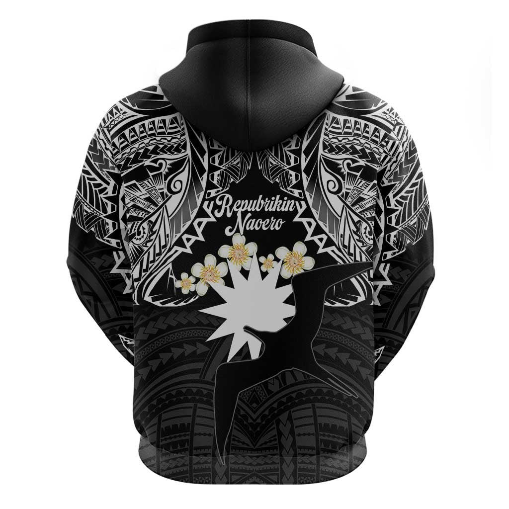 Ekamowir Omo Nauru Zip Hoodie Naoero Twelve-pointed Star Polynesian Tattoo