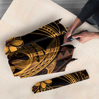 Gold Black Aloha Hawaii Umbrella Polynesian Shark Tattoo With Plumeria LT14 - Polynesian Pride