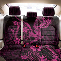 Pink Black Aloha Hawaii Back Car Seat Cover Polynesian Shark Tattoo With Plumeria LT14 - Polynesian Pride