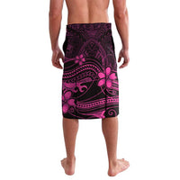 Pink Black Aloha Hawaii Lavalava Polynesian Shark Tattoo With Plumeria LT14 - Polynesian Pride