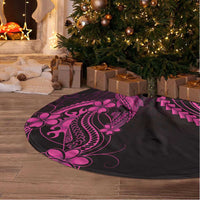 Pink Black Aloha Hawaii Tree Skirt Polynesian Shark Tattoo With Plumeria LT14 - Polynesian Pride