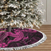 Pink Black Aloha Hawaii Tree Skirt Polynesian Shark Tattoo With Plumeria LT14 - Polynesian Pride