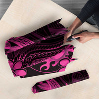 Pink Black Aloha Hawaii Umbrella Polynesian Shark Tattoo With Plumeria LT14 - Polynesian Pride