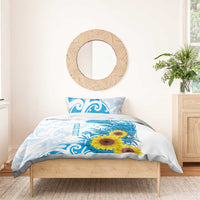 New Zealand Autism Awareness Month Bedding Set Takiwatanga Maori Lizard With Sunflower