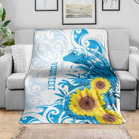 New Zealand Autism Awareness Month Blanket Takiwatanga Maori Lizard With Sunflower