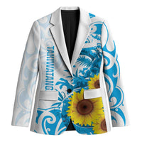 New Zealand Autism Awareness Month Blazer Takiwatanga Maori Lizard With Sunflower - Polynesian Pride