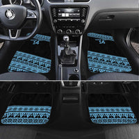 Fiji Rugby 2025 Custom Car Mats Fijian Tapa Toso Viti Toso - Black