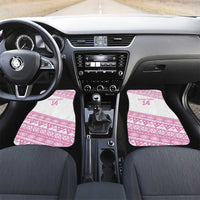 Fiji Rugby 2025 Custom Car Mats Fijian Tapa Toso Viti Toso - Pink