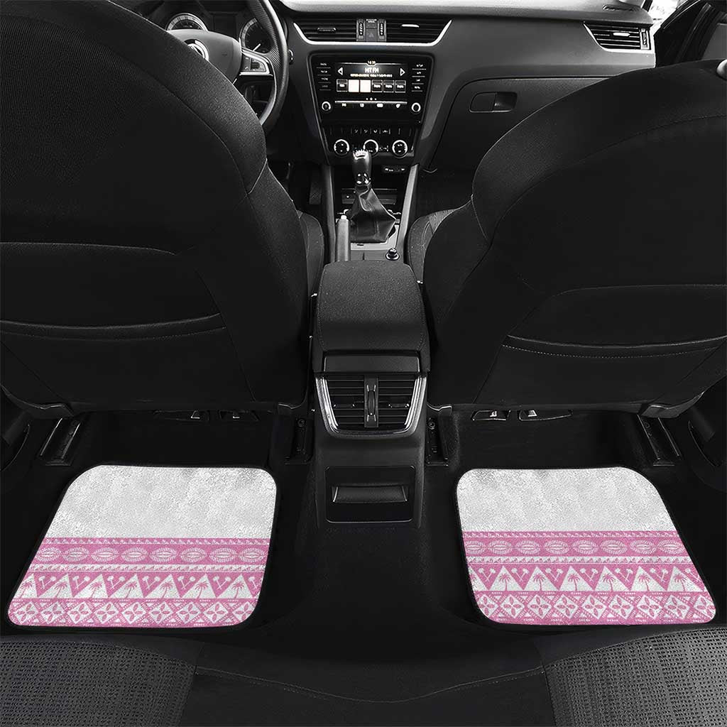 Fiji Rugby 2025 Custom Car Mats Fijian Tapa Toso Viti Toso - Pink
