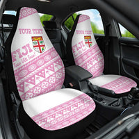 Fiji Rugby 2025 Custom Car Seat Cover Fijian Tapa Toso Viti Toso - Pink