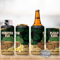 Bula Fiji Kava Bowl 4 in 1 Can Cooler Tumbler Fijian Tapa Cloth Vintage Vibe