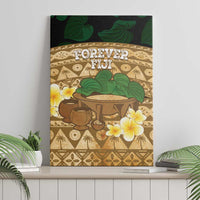 Bula Fiji Kava Bowl Canvas Wall Art Fijian Tapa Cloth Vintage Vibe