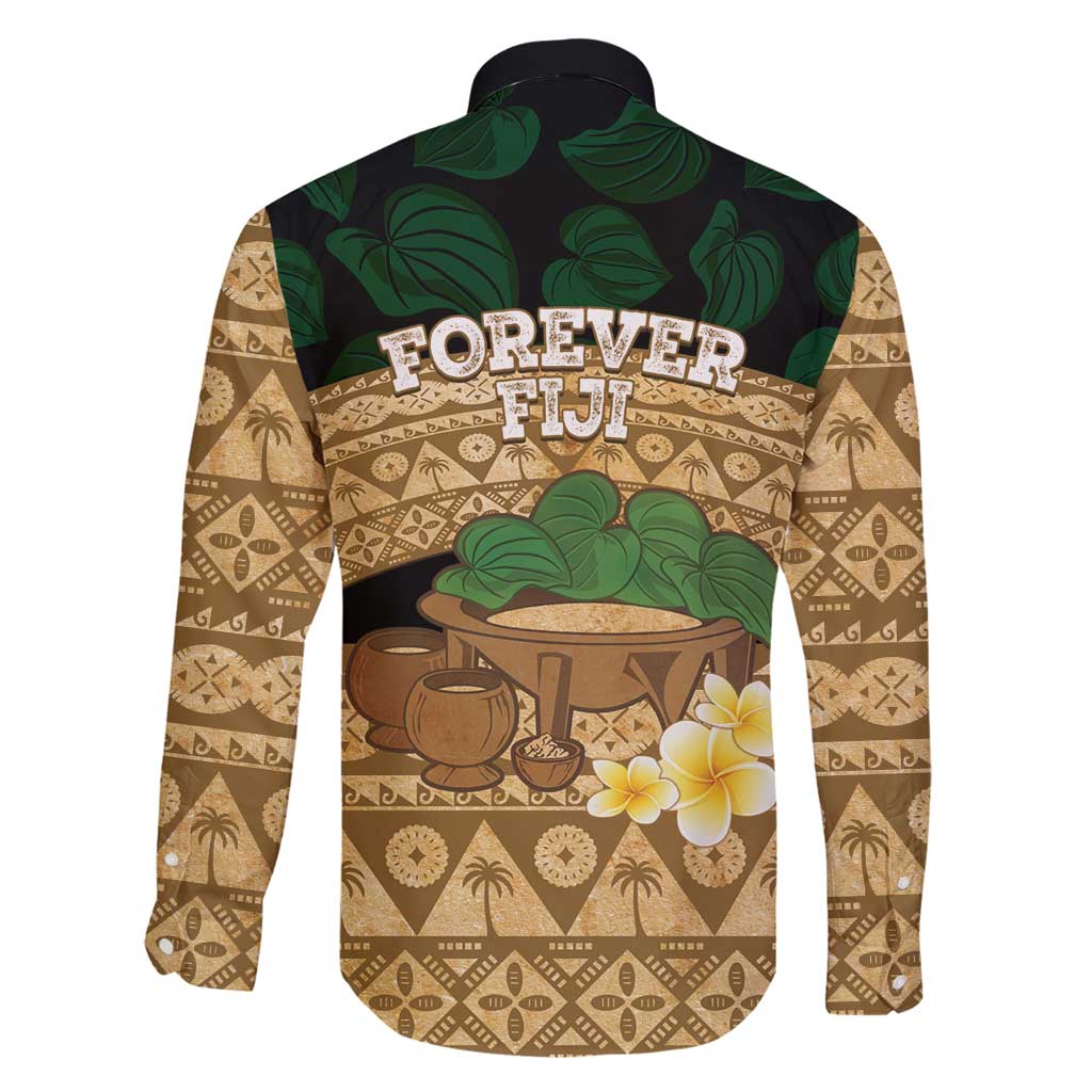 Bula Fiji Kava Bowl Family Matching Puletasi and Hawaiian Shirt Fijian Tapa Cloth Vintage Vibe