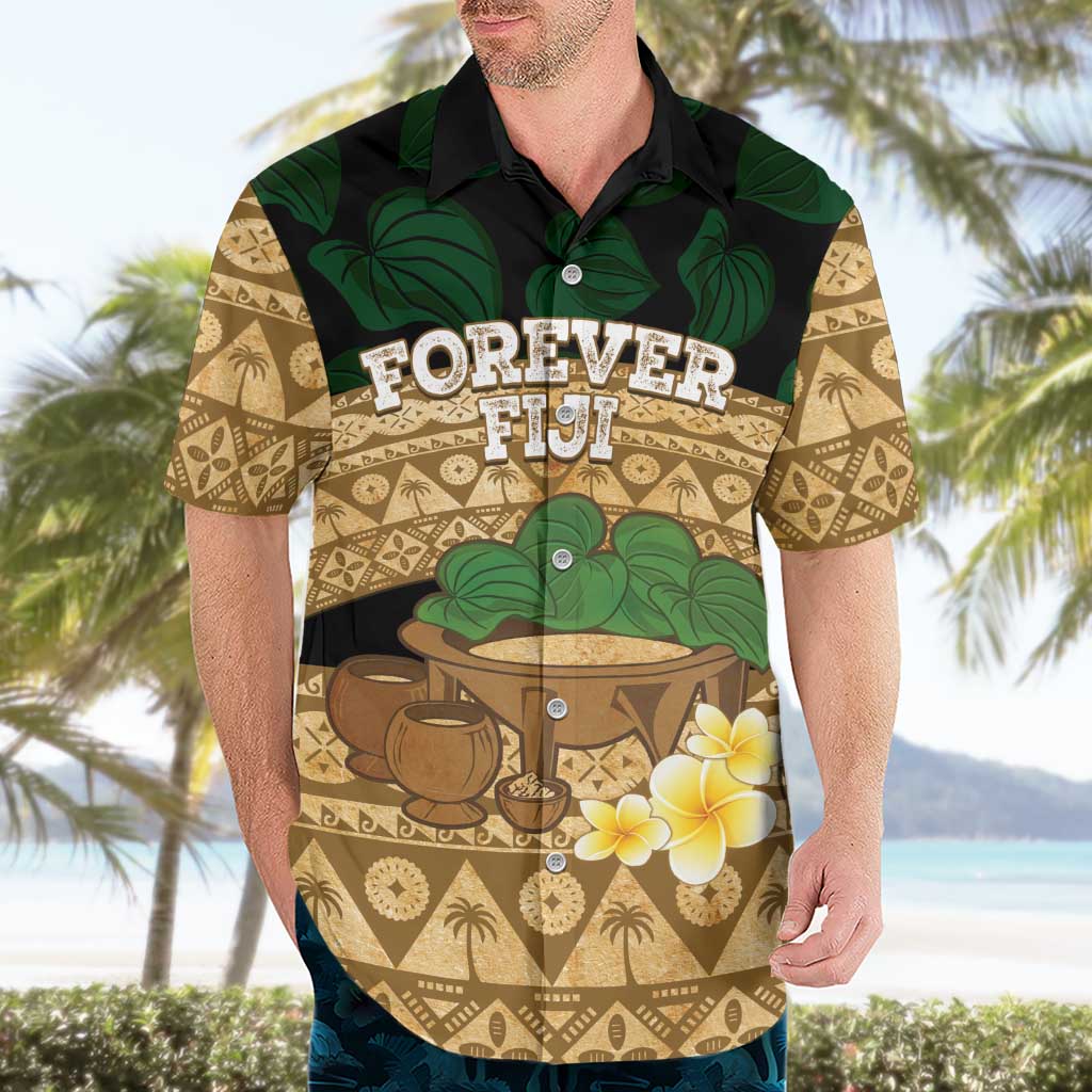 Bula Fiji Kava Bowl Hawaiian Shirt Fijian Tapa Cloth Vintage Vibe