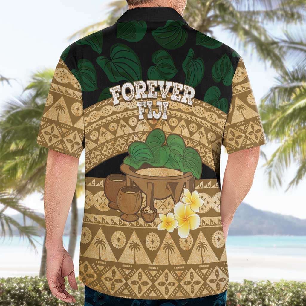 Bula Fiji Kava Bowl Hawaiian Shirt Fijian Tapa Cloth Vintage Vibe