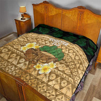 Bula Fiji Kava Bowl Quilt Fijian Tapa Cloth Vintage Vibe