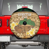 Bula Fiji Kava Bowl Spare Tire Cover Fijian Tapa Cloth Vintage Vibe